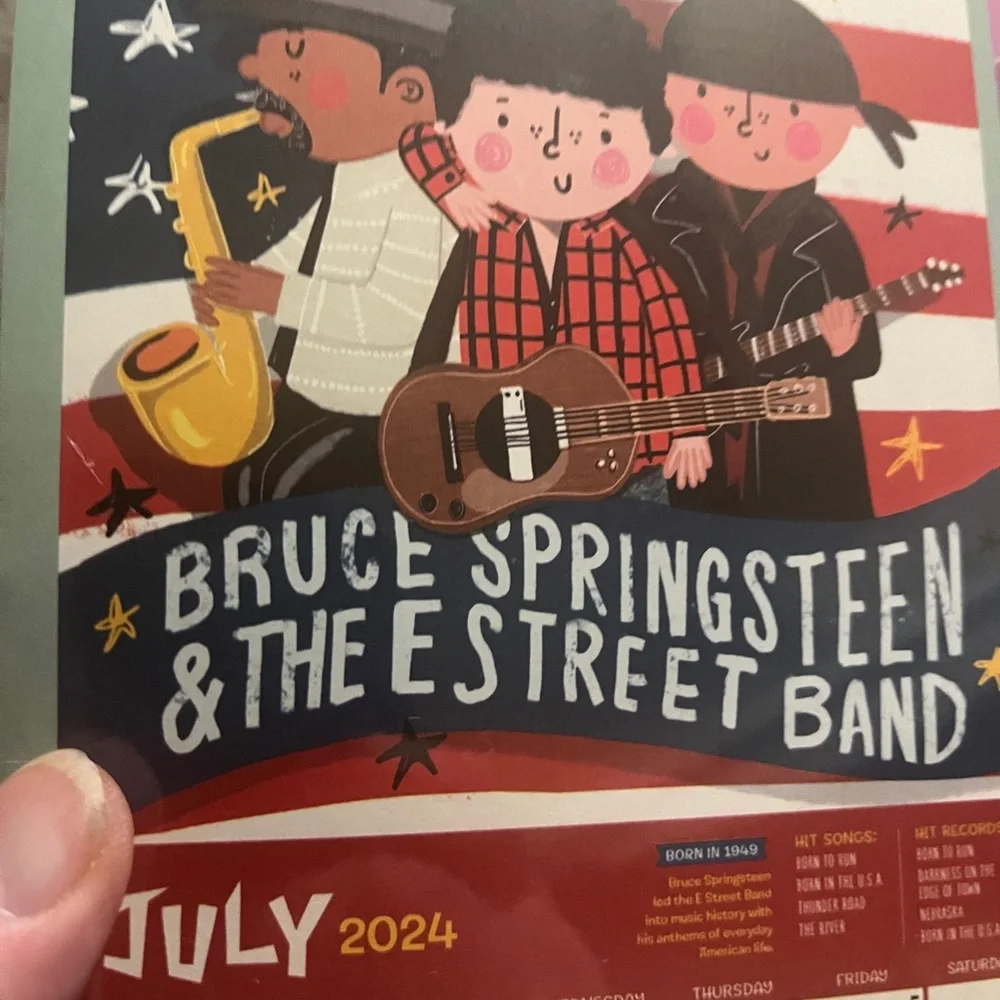 Rock’N Roll 2024 Biographical Wall Calendar. New